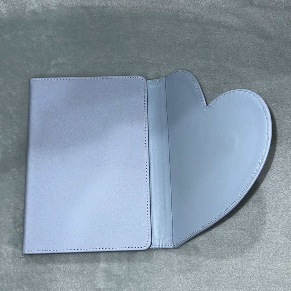 Light Blue with Gold Hearts Notebook - Picture 8 of 14
